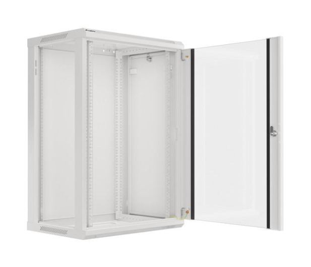 Lanberg Wisząca 19" 18U 600x450mm jednosekcyjna (szara) - 455399 - zdjęcie 8